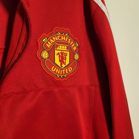 Manchester United Football Soccer jacket Top Adidas size Medium - Picture 3 of 9